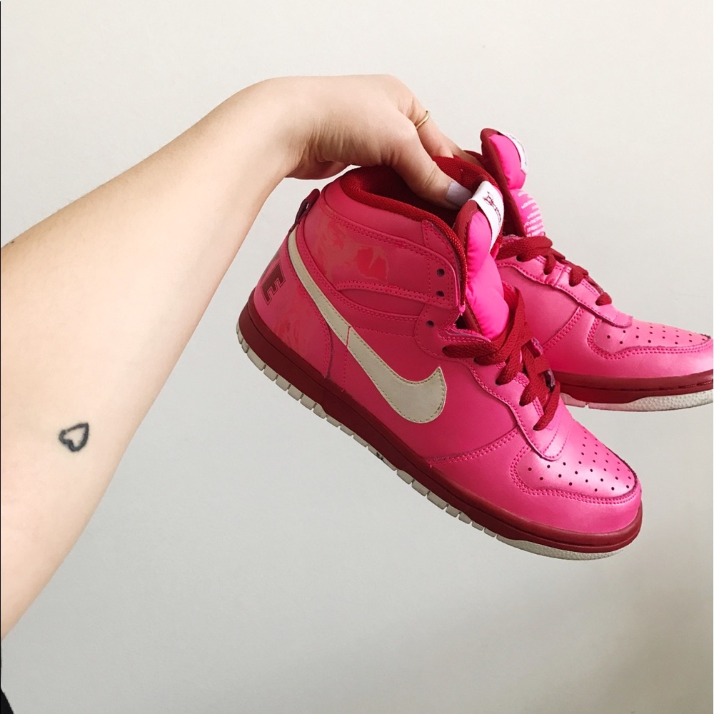 LIMITED EDITION! Pink Nike Air Force 1 High Tops