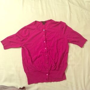 Ann Taylor Fuchsia Cardigan