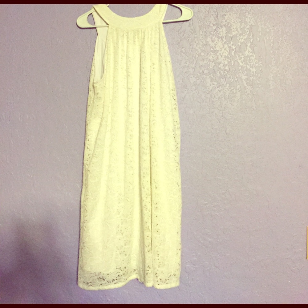 Stetson white crochet summer dress. Large.