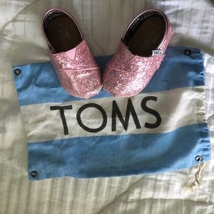 Toddler Toms baby pink sparkle