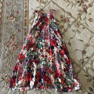 Pretty floral high necked dress
