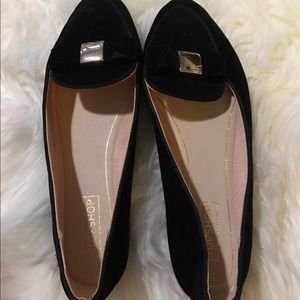 Topshop Velvet Smoking Flats