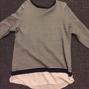 Black and white sweater