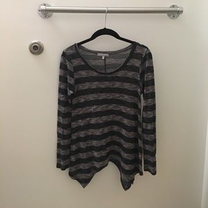 Striped long sleeved shirt
