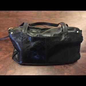 Black leather HOBO bag