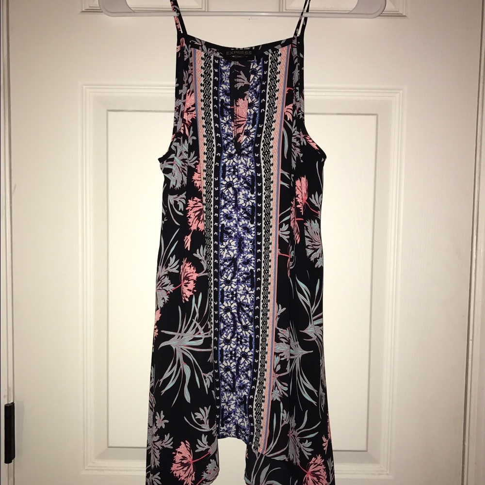 Asymmetrical long tank top