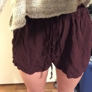 Maroon Brandy Melville Shorts
