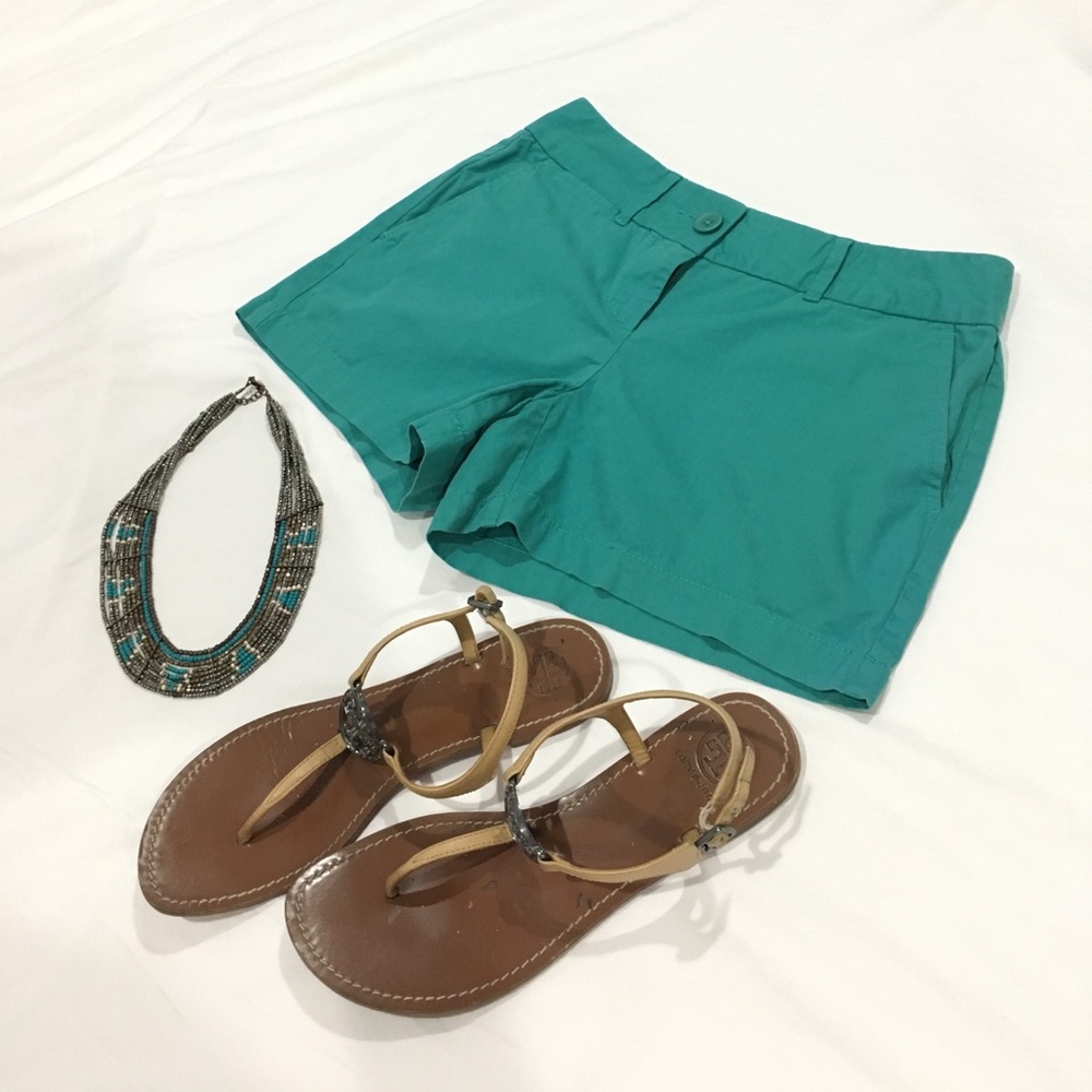 LOFT Green Shorts