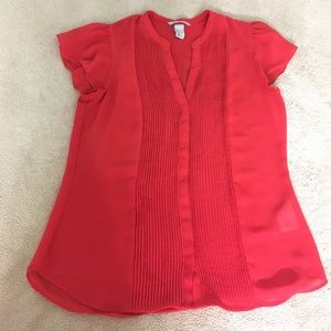🌺 3/$10: Red H&M Blouse