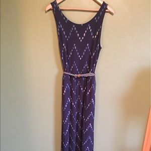 Merona Belted Maxi Dress Size Medium