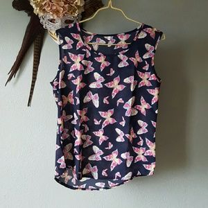 Chiffon butterfly tank