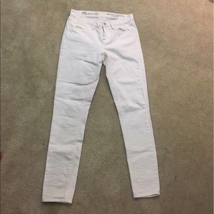 Madewell white skinny skinny ankle jeans size 24