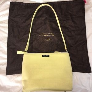 pale yellow handbag