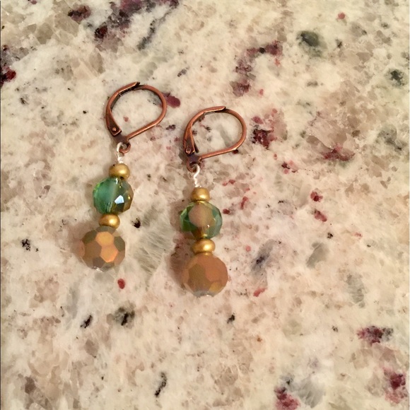 Turquoise and crackle quartz jewelry set - Picture 2 of 3