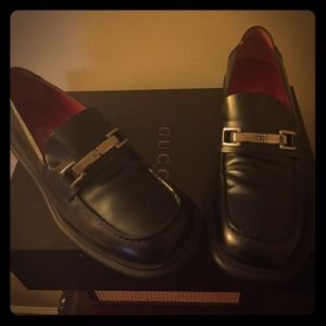 Gucci loafer wedges