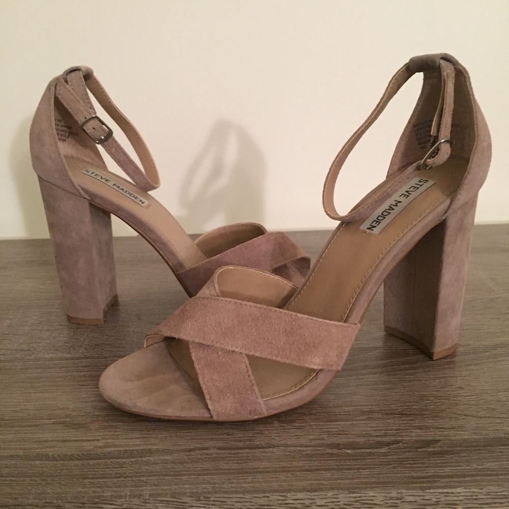Steve Madden Nude Block Heel
