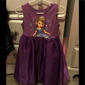 Shiny purple Sophia princess dress