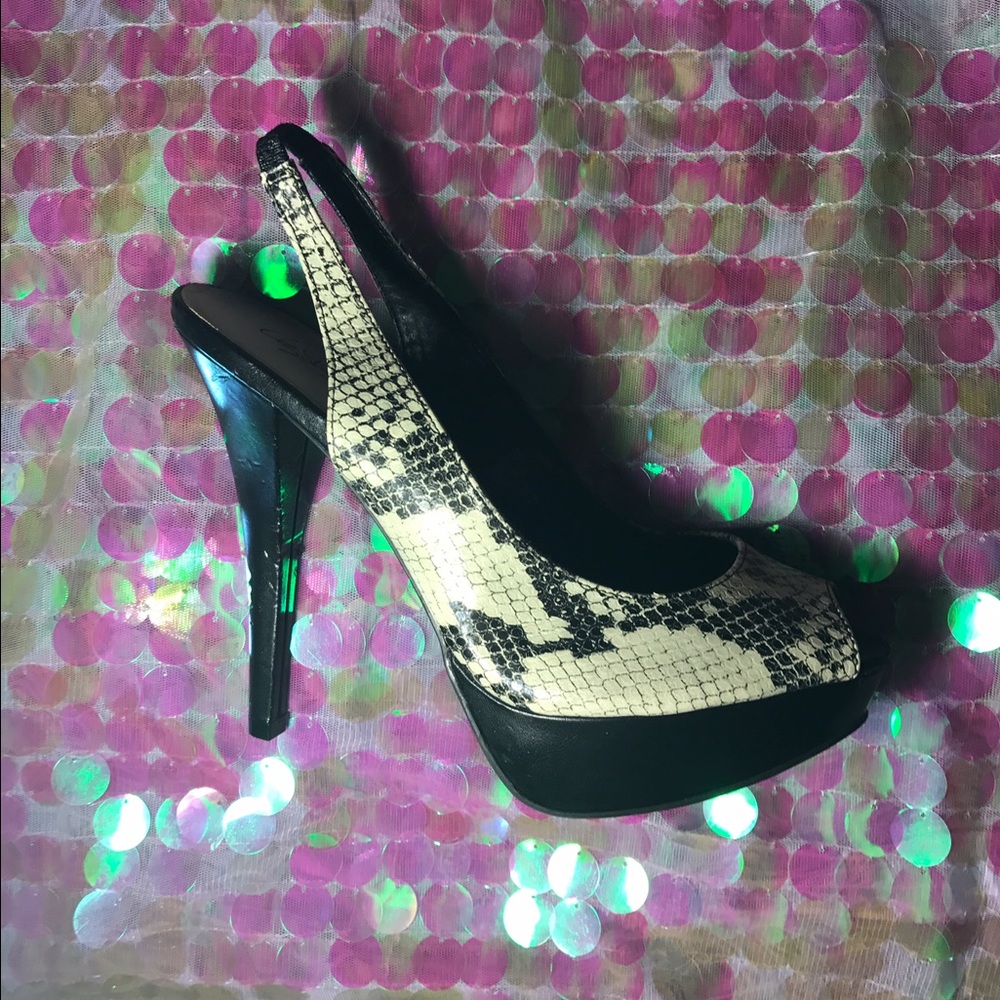 Snake skin heels