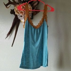 Teal green/blue tank