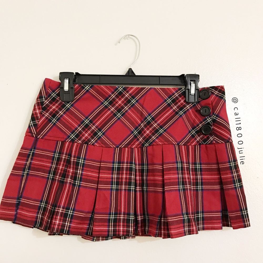 Mini paid skirt