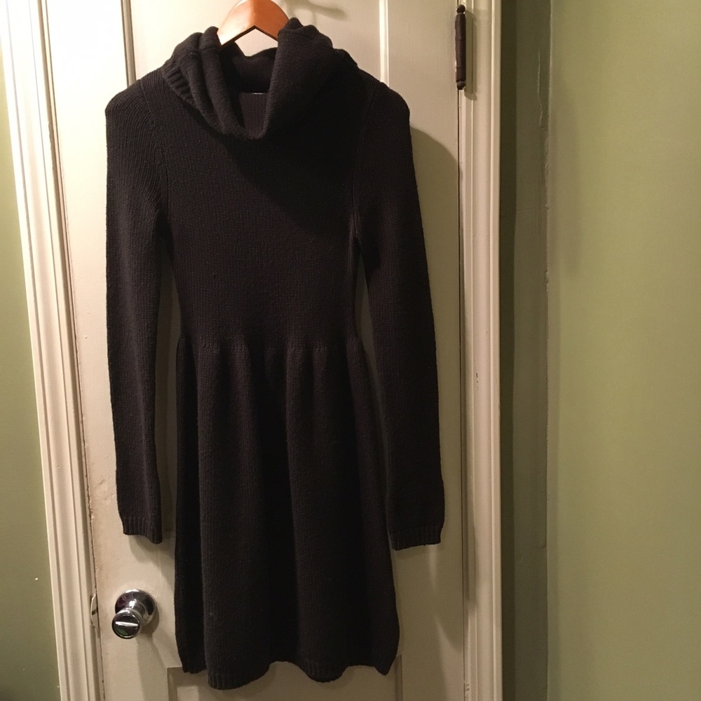 Vince Chocolate-brown sweater dress