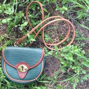 Vintage Style Forest Green Crossbody
