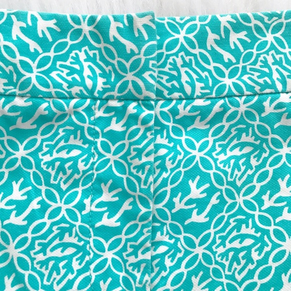 Ann Taylor Skirt • Teal & White Skirt - Picture 2 of 5