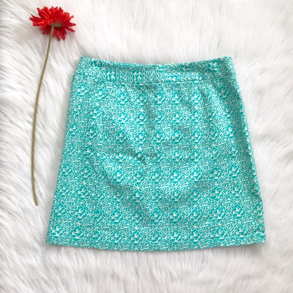 Ann Taylor Skirt • Teal & White Skirt - Picture 4 of 5