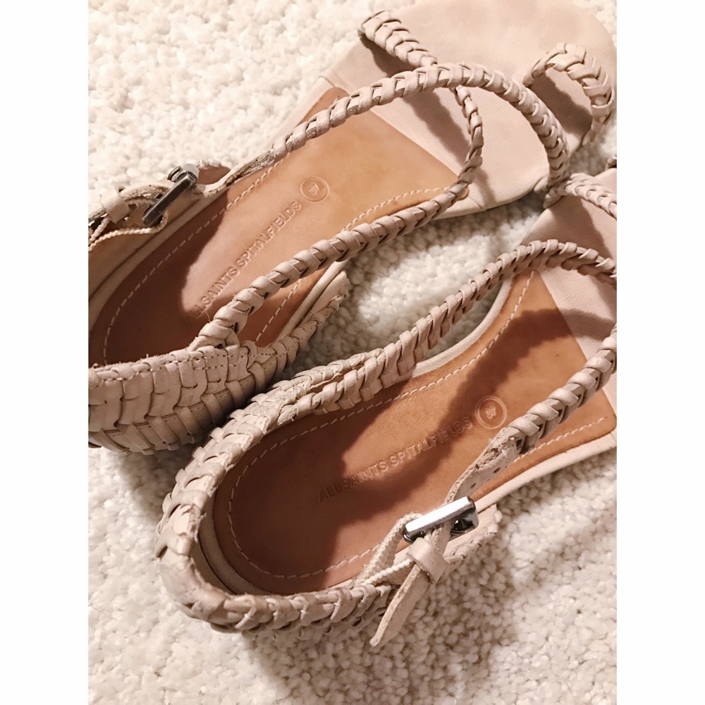 Allsaints Spitalfields woven leather sandals