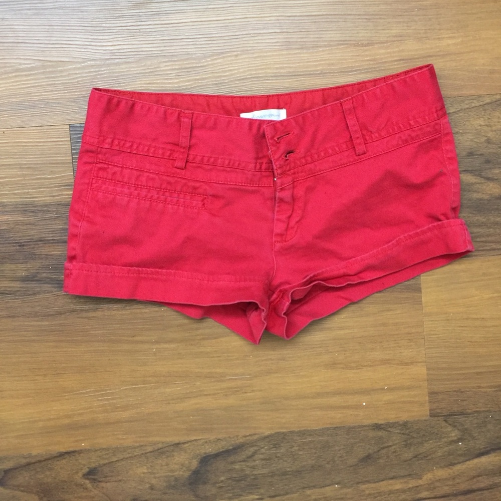 Red shorts