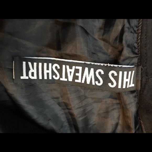 **SOLD OAK NYC Men's Black Zip Cargo Hoodie Small - Picture 4 of 6