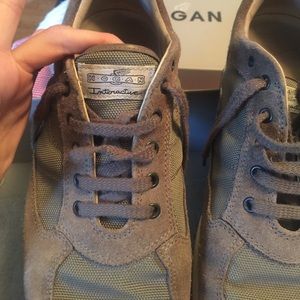 Hogan tennis shoes, heavy duty outer fabric