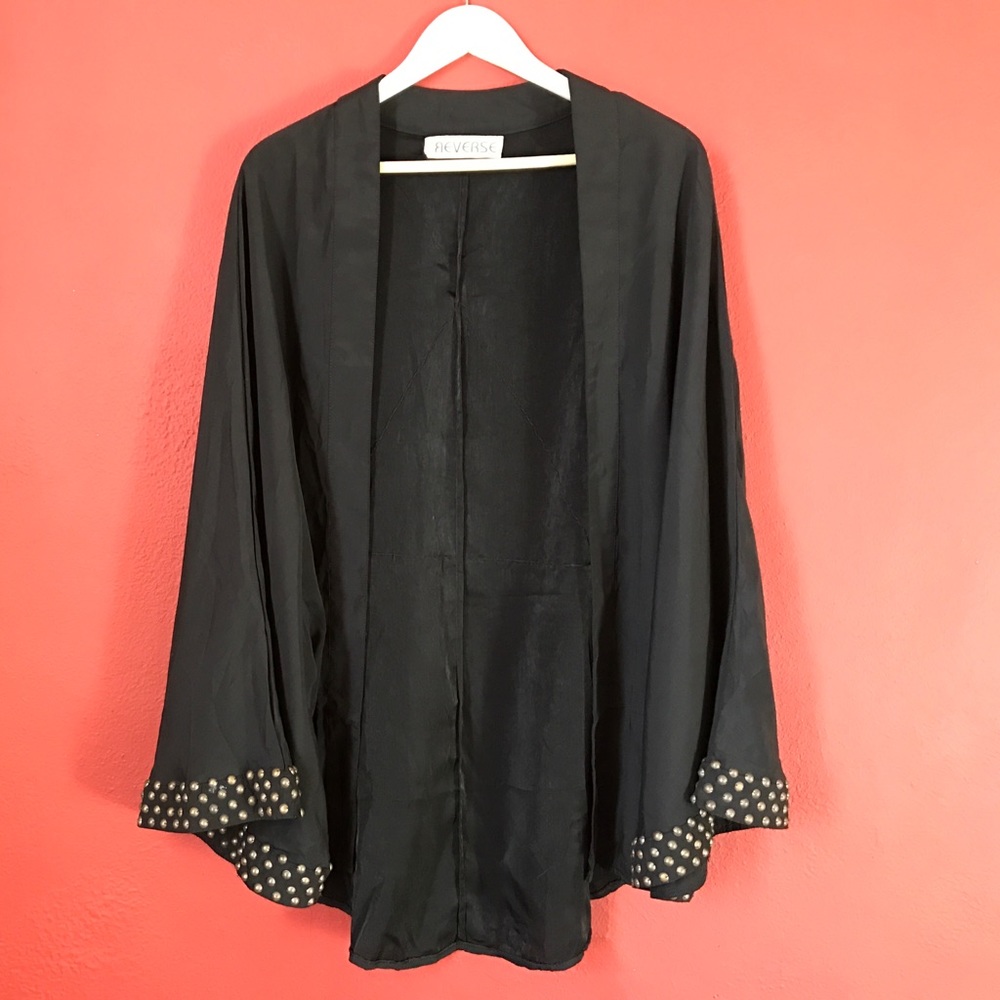 Black kimono jacket