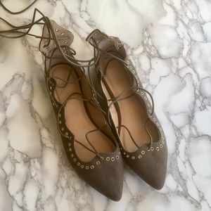 Women's lace up flats