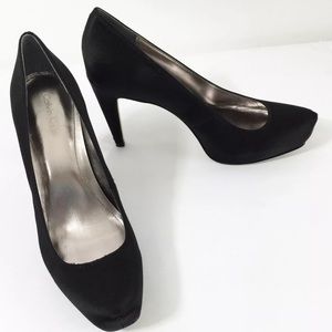 Calvin Klein satin platform heel size 9