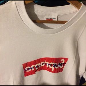 Supreme x comme des garcon white 2017 bogo medium