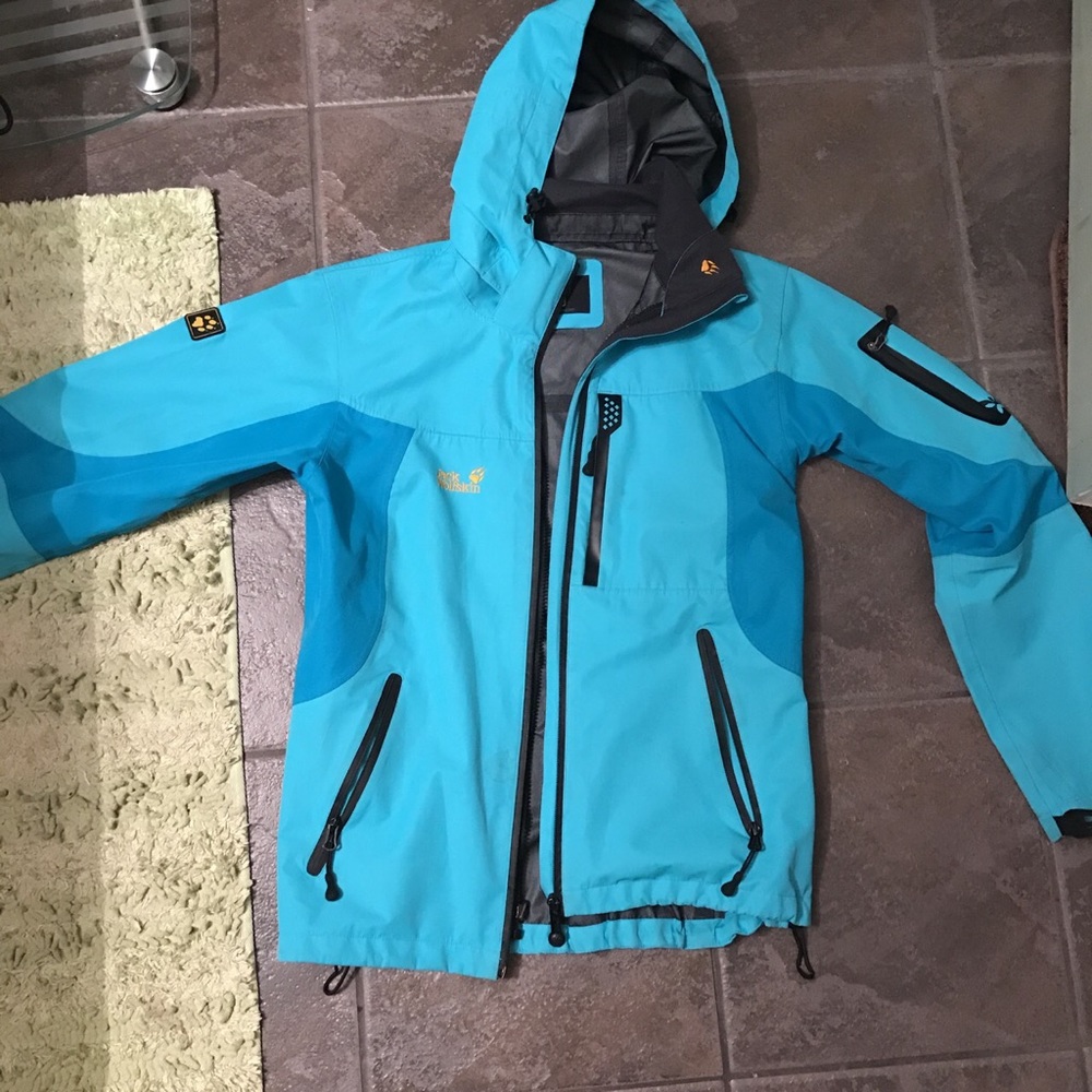 blue jack wolf skin jacket!!