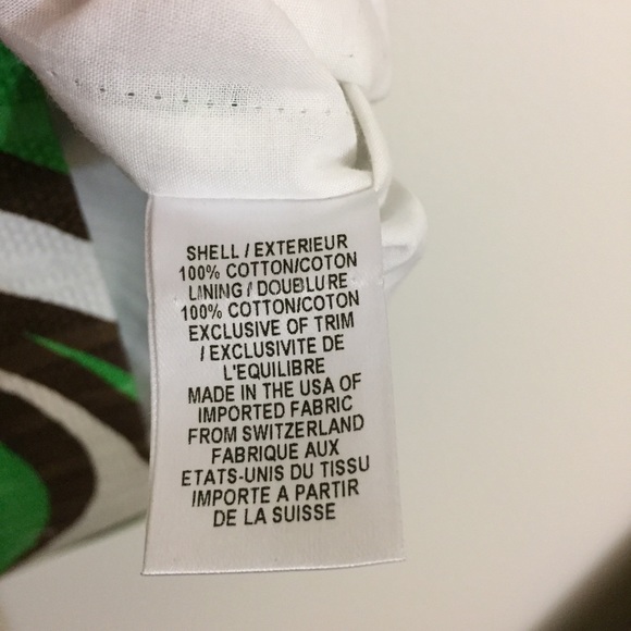 Milly Green and White Embellished Neckline Dress - Picture 7 of 7