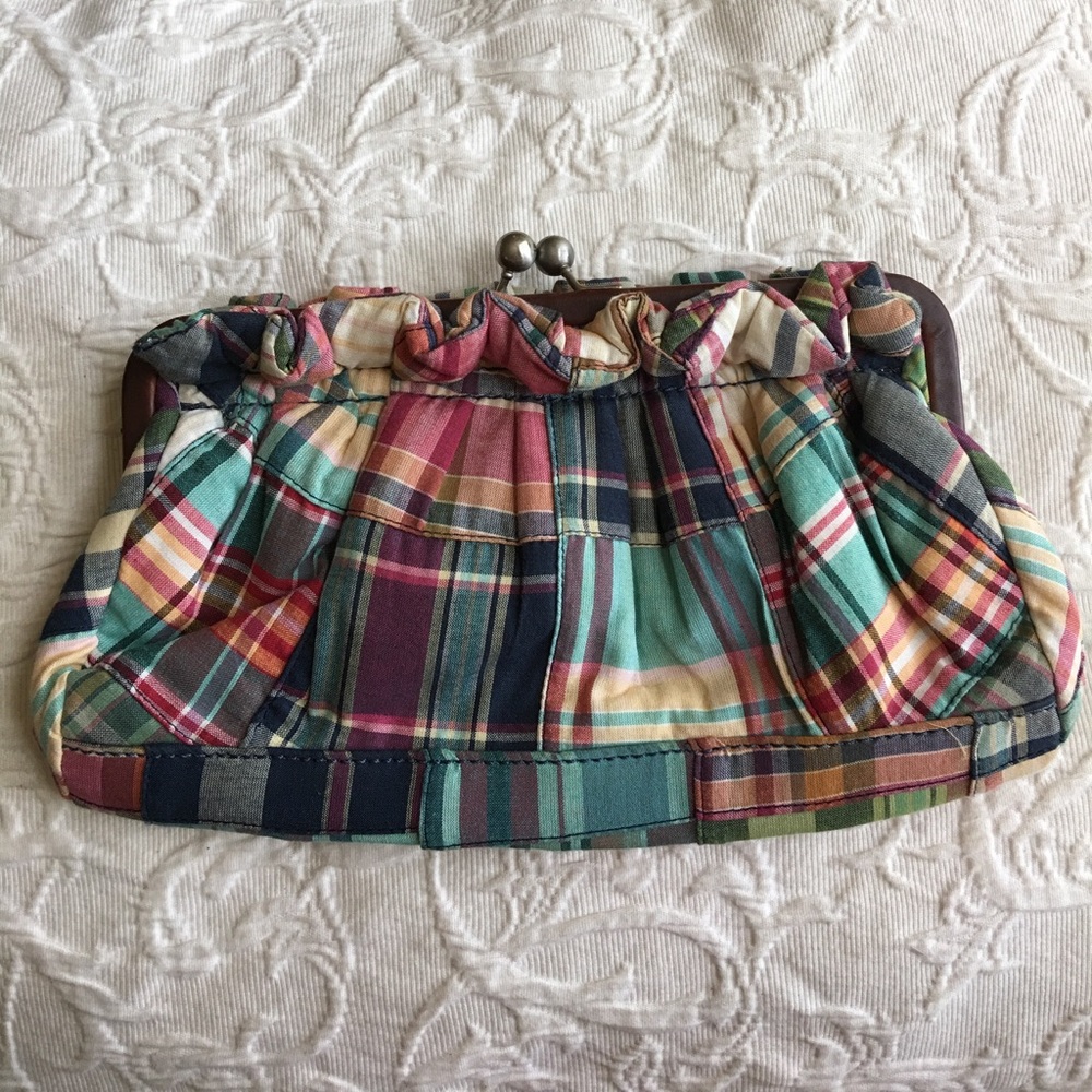 Tommy Hilfiger plaid clutch