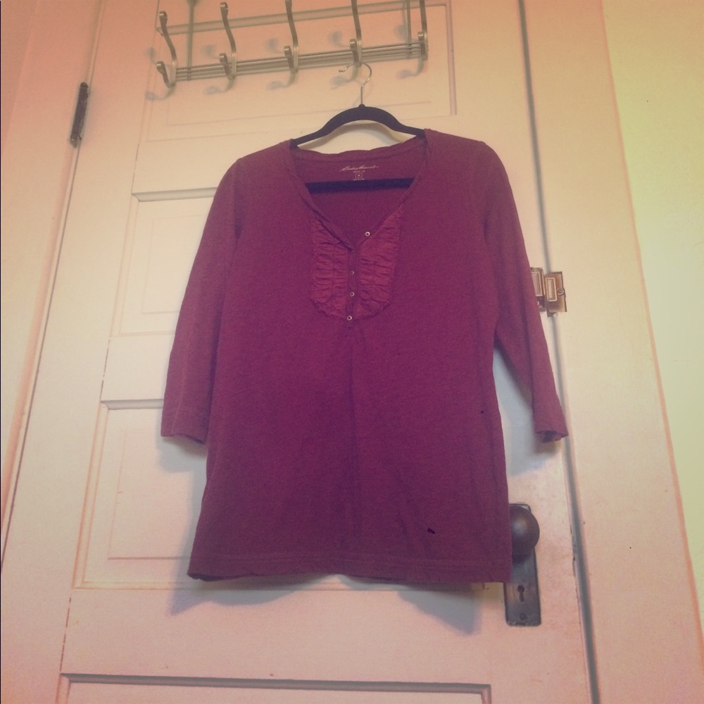 Eddie Bauer Buttoned Top
