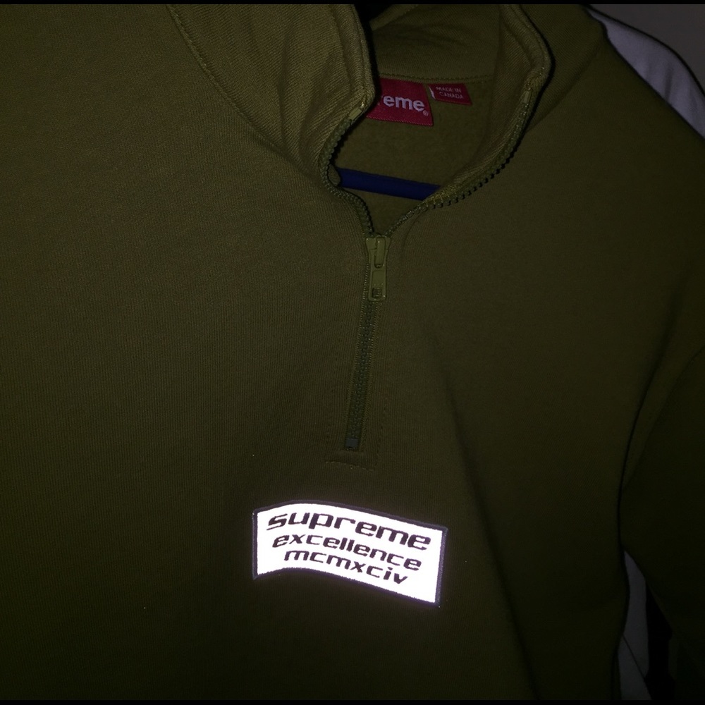 Supreme excellence half zip ss17 size medium