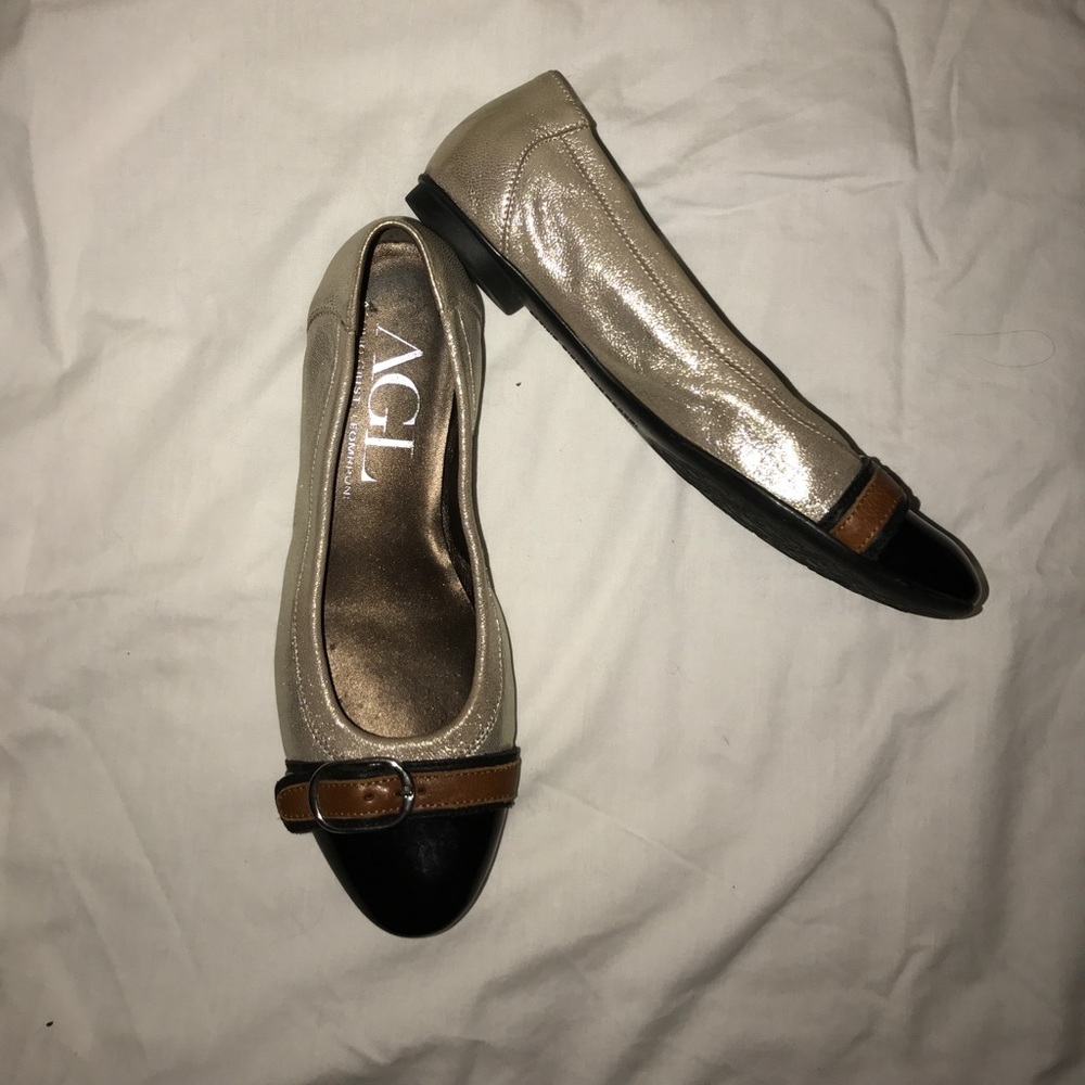 AGL cap toe ballet flats