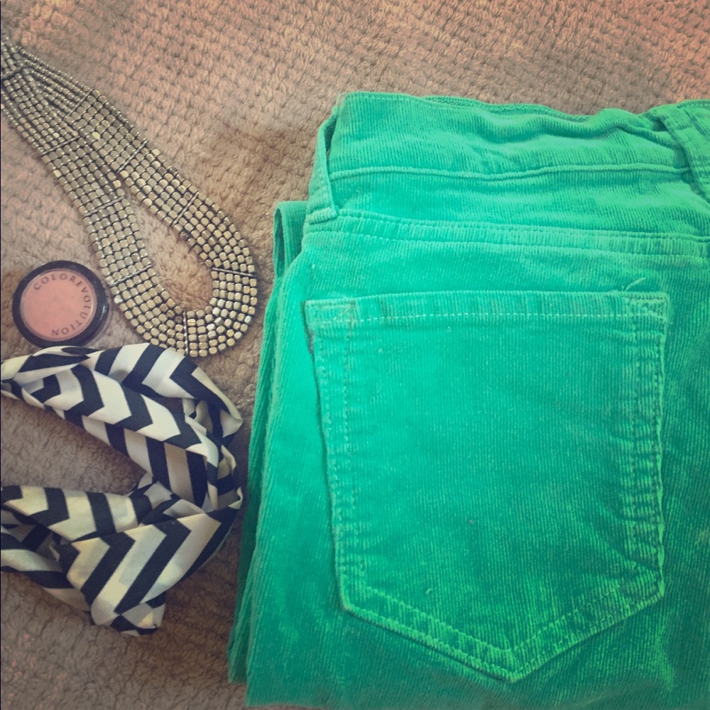 Green Corduroy Pants