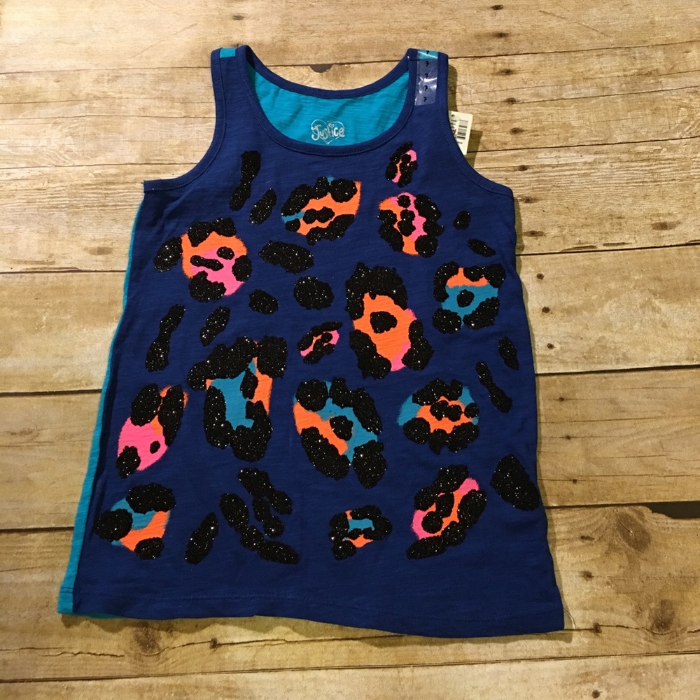 JUSTICE Girls Sparkle Tank Top