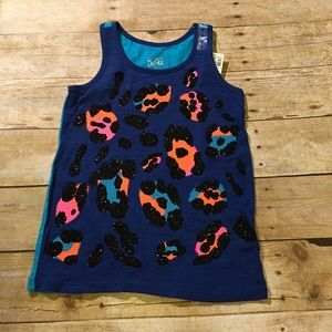 JUSTICE Girls Sparkle Tank Top
