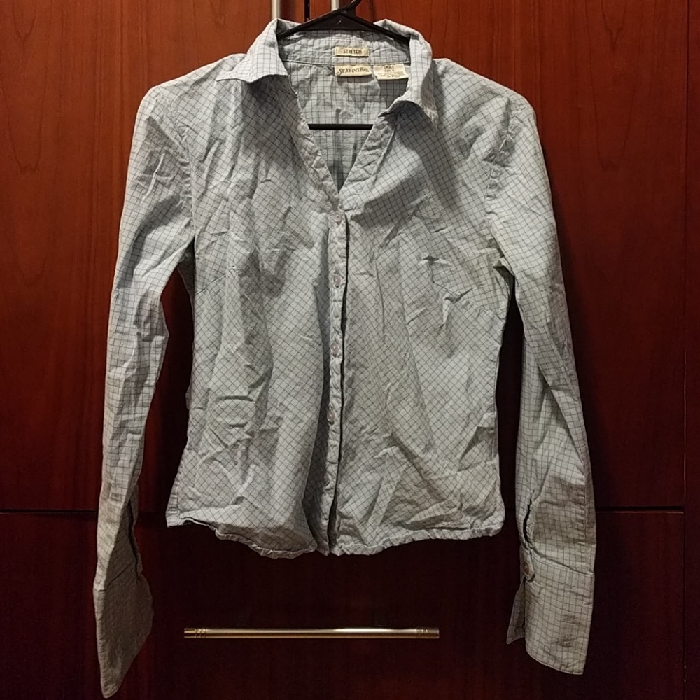 🎁 St johns bay plaid dress shirt