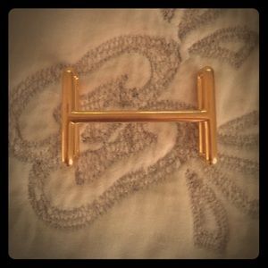 Hermes Gold H Belt Buckle