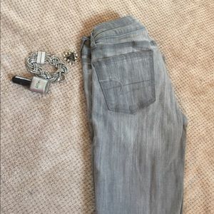 Grey Stretch Skinny Jeans