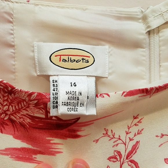 Talbots silk patterned skirt - Picture 3 of 7