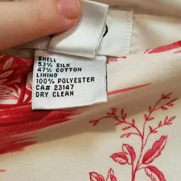 Talbots silk patterned skirt - Picture 4 of 7